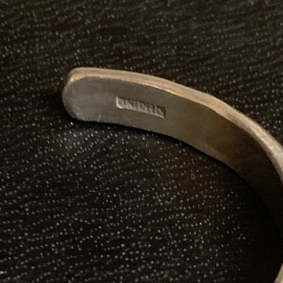 Handmade Native American Sterling Silver Cuff w/ Detailing by Neal Paquin - Picture 8 of 9